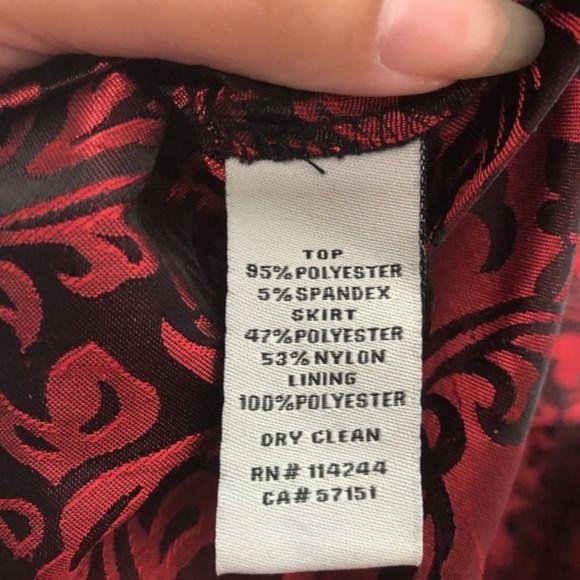 Eliza J Black Red Sleeveless Midi Dress Size 8 - Picture 2 of 4